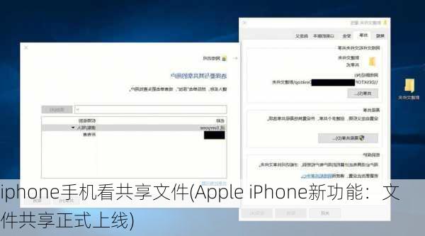 iphone手机看共享文件(Apple iPhone新功能：文件共享正式上线)