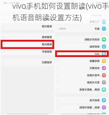 vivo手机如何设置朗读(vivo手机语音朗读设置方法)