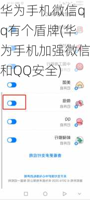 华为手机微信qq有个盾牌(华为手机加强微信和QQ安全)