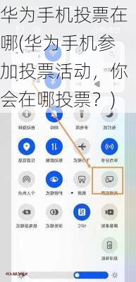 华为手机投票在哪(华为手机参加投票活动，你会在哪投票？)