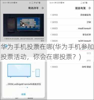 华为手机投票在哪(华为手机参加投票活动，你会在哪投票？)