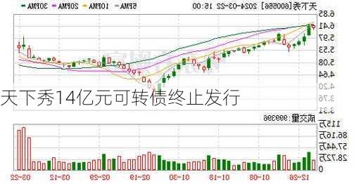 天下秀14亿元可转债终止发行