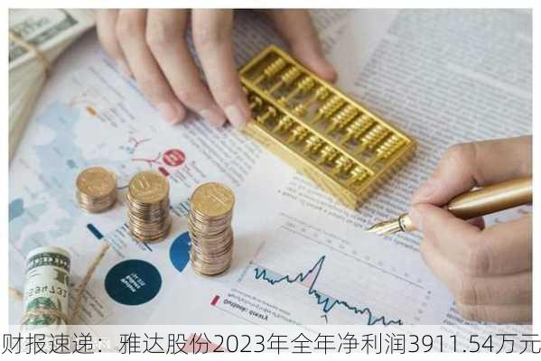 财报速递：雅达股份2023年全年净利润3911.54万元