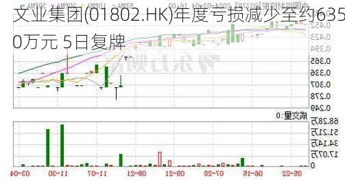 文业集团(01802.HK)年度亏损减少至约6350万元 5日复牌