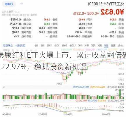 泰康红利ETF火爆上市，累计收益翻倍破122.97%，稳抓投资新机遇！