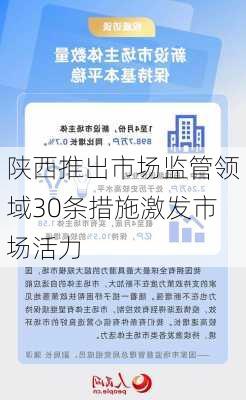 陕西推出市场监管领域30条措施激发市场活力