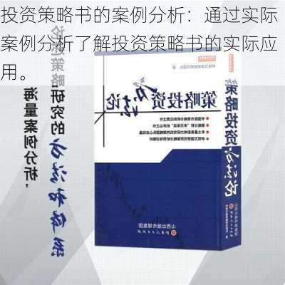 投资策略书的案例分析：通过实际案例分析了解投资策略书的实际应用。