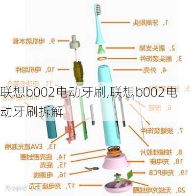 联想b002电动牙刷,联想b002电动牙刷拆解