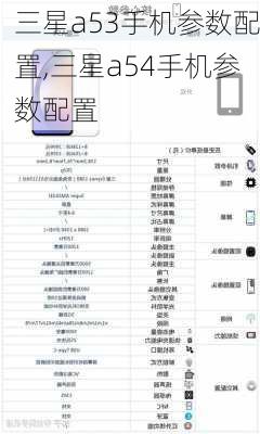 三星a53手机参数配置,三星a54手机参数配置