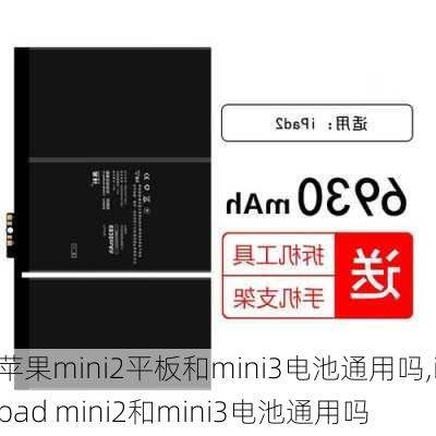 苹果mini2平板和mini3电池通用吗,ipad mini2和mini3电池通用吗