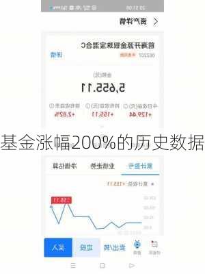 基金涨幅200%的历史数据