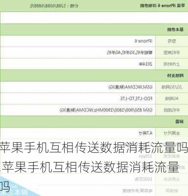 苹果手机互相传送数据消耗流量吗,苹果手机互相传送数据消耗流量吗