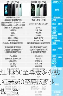 红米k60至尊版多少钱,红米k60至尊版多少钱一台