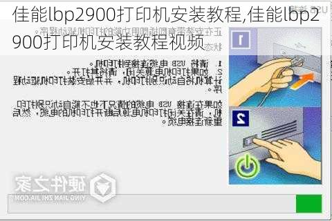 佳能lbp2900打印机安装教程,佳能lbp2900打印机安装教程视频