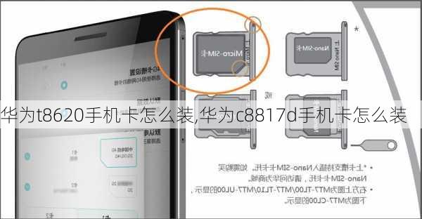 华为t8620手机卡怎么装,华为c8817d手机卡怎么装
