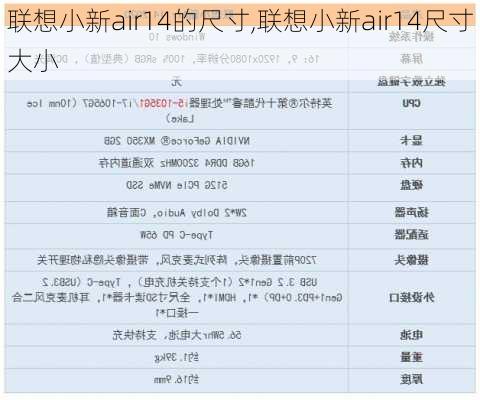 联想小新air14的尺寸,联想小新air14尺寸大小