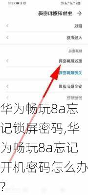 华为畅玩8a忘记锁屏密码,华为畅玩8a忘记开机密码怎么办?
