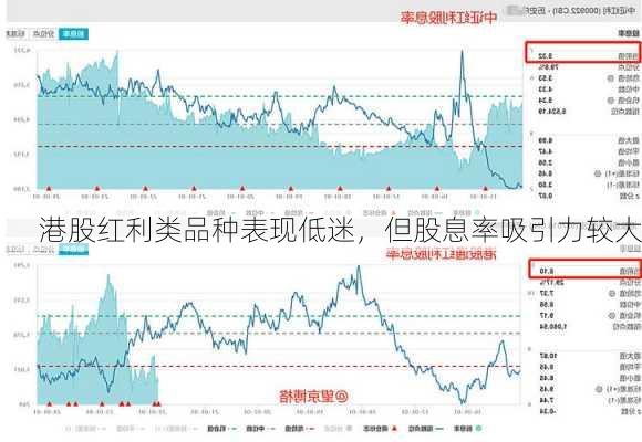 港股红利类品种表现低迷，但股息率吸引力较大