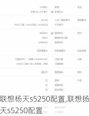 联想杨天s5250配置,联想扬天s5250配置