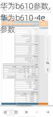 华为b610参数,华为b610-4e参数