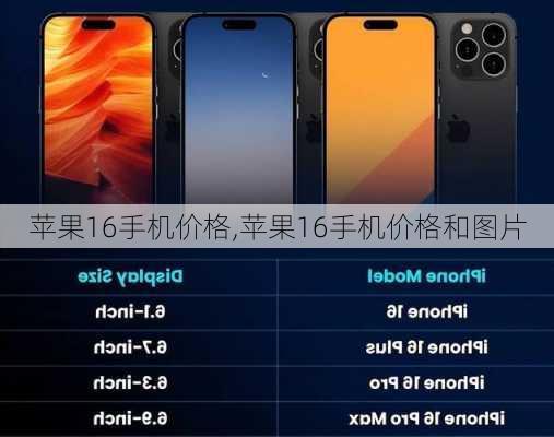 苹果16手机价格,苹果16手机价格和图片