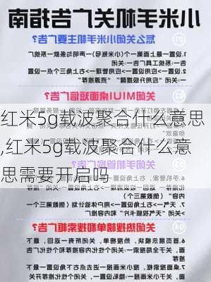 红米5g载波聚合什么意思,红米5g载波聚合什么意思需要开启吗