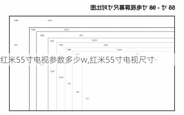 红米55寸电视参数多少w,红米55寸电视尺寸