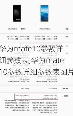 华为mate10参数详细参数表,华为mate10参数详细参数表图片