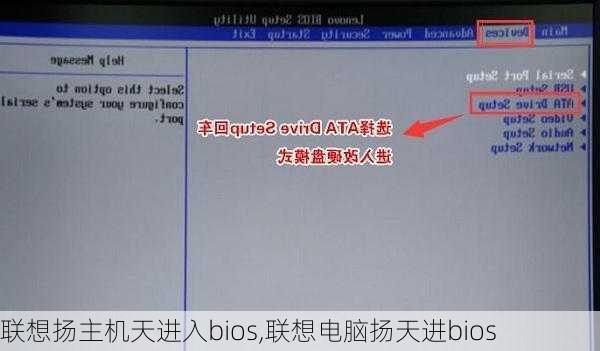 联想扬主机天进入bios,联想电脑扬天进bios