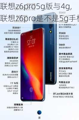 联想z6pro5g版与4g,联想z6pro是不是5g手机