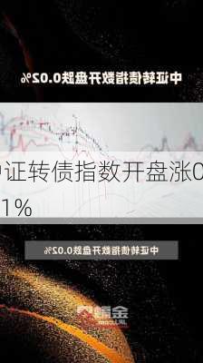 中证转债指数开盘涨0.01%