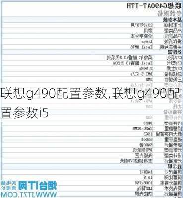 联想g490配置参数,联想g490配置参数i5