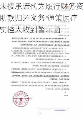 未按承诺代为履行财务资助款归还义务 通策医疗实控人收到警示函