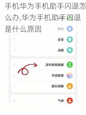 手机华为手机助手闪退怎么办,华为手机助手闪退是什么原因