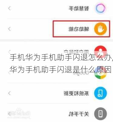 手机华为手机助手闪退怎么办,华为手机助手闪退是什么原因