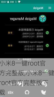 小米8一键root官方完整版,小米8一键root官方完整版下载