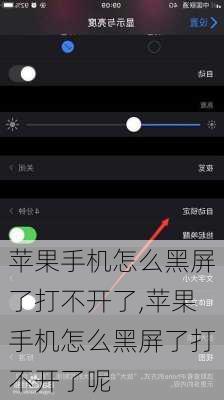 苹果手机怎么黑屏了打不开了,苹果手机怎么黑屏了打不开了呢