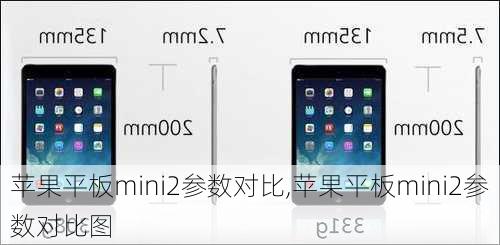 苹果平板mini2参数对比,苹果平板mini2参数对比图