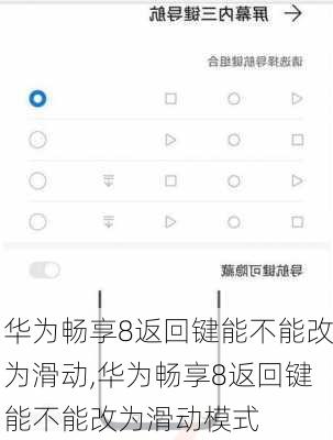 华为畅享8返回键能不能改为滑动,华为畅享8返回键能不能改为滑动模式