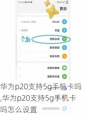 华为p20支持5g手机卡吗,华为p20支持5g手机卡吗怎么设置