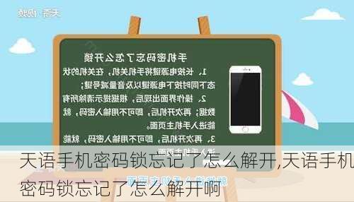 天语手机密码锁忘记了怎么解开,天语手机密码锁忘记了怎么解开啊