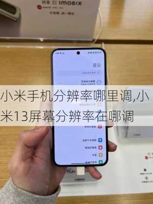 小米手机分辨率哪里调,小米13屏幕分辨率在哪调