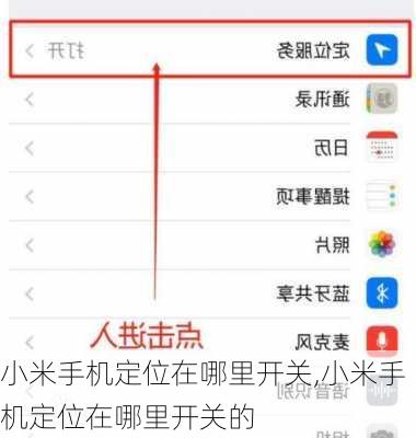 小米手机定位在哪里开关,小米手机定位在哪里开关的