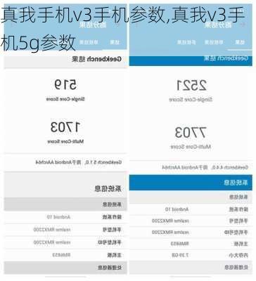 真我手机v3手机参数,真我v3手机5g参数