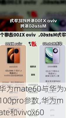 华为mate60与华为x100pro参数,华为mate和vivox60