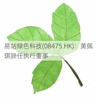 易站绿色科技(08475.HK)：黄佩琪辞任执行董事