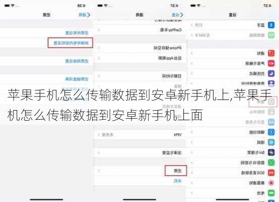 苹果手机怎么传输数据到安卓新手机上,苹果手机怎么传输数据到安卓新手机上面