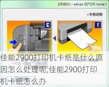 佳能2900打印机卡纸是什么原因怎么处理呢,佳能2900打印机卡纸怎么办