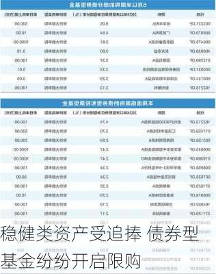 稳健类资产受追捧 债券型基金纷纷开启限购