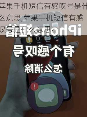 苹果手机短信有感叹号是什么意思,苹果手机短信有感叹号是什么意思?